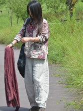 Loose Double Cotton V-neck Blouses